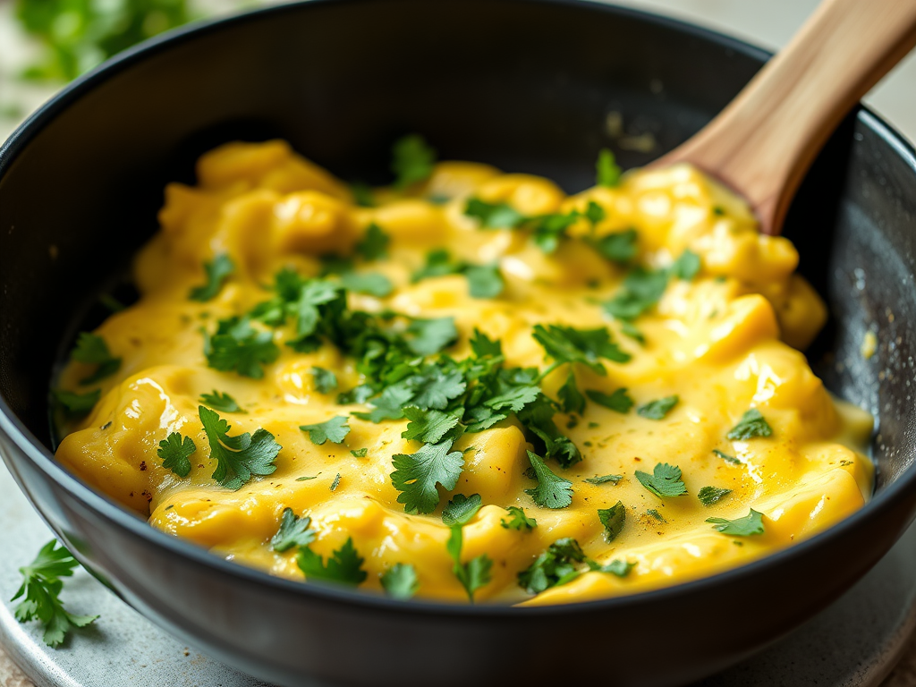 Quick Cilantro Egg Recipe