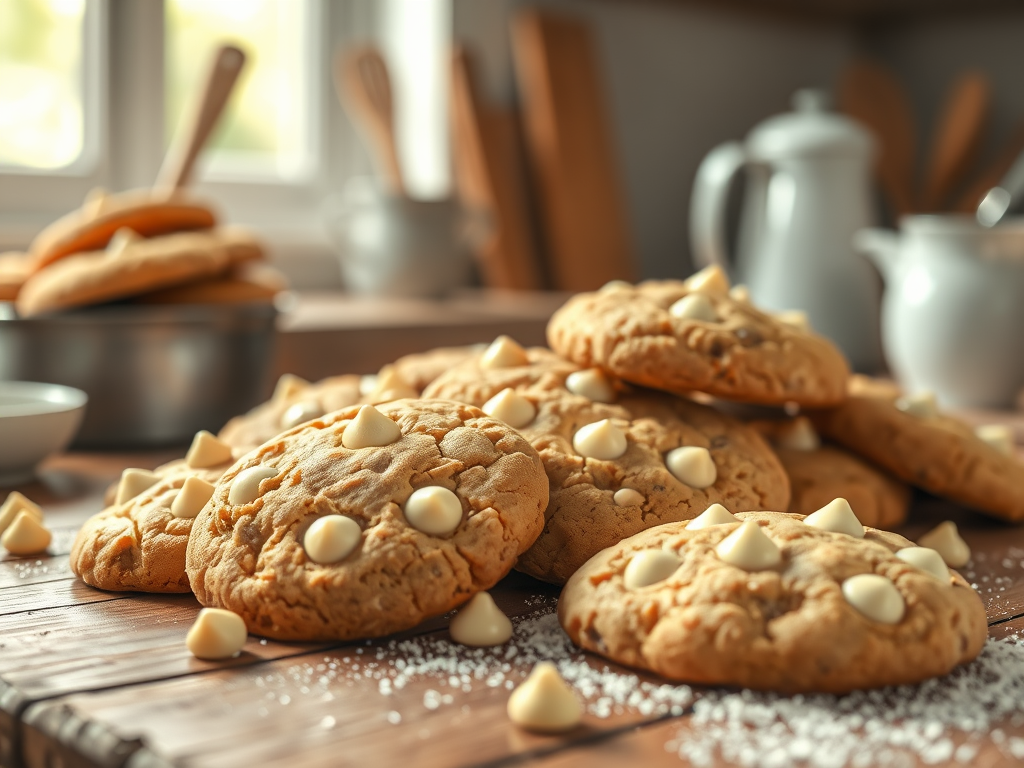 White chocolate chip cookies