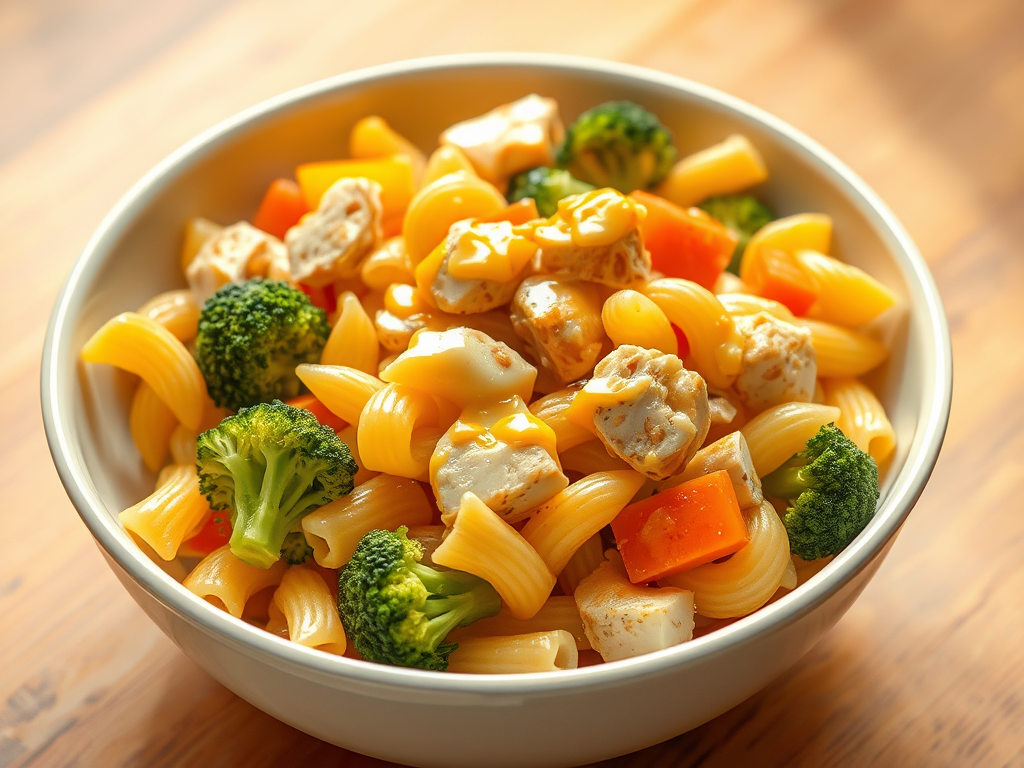 Healthy Chicken Rotini with Veggies