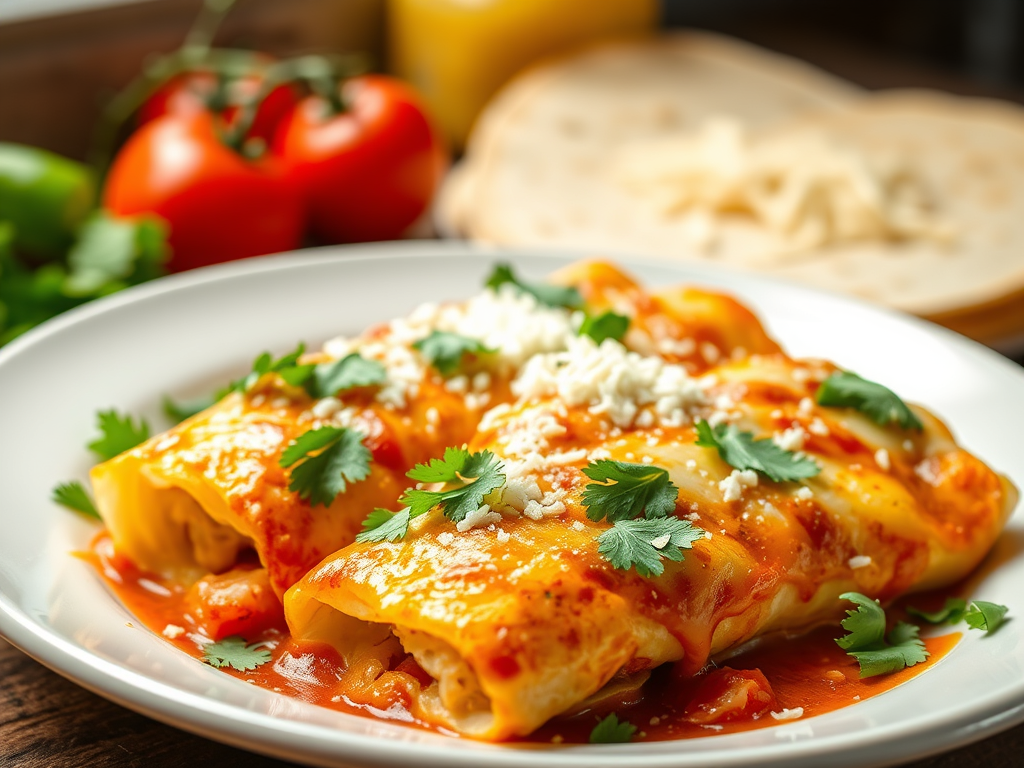 Easy Chicken Enchiladas Recipe