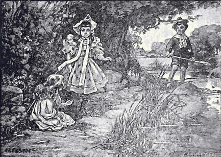 MCGUFFEY’S First ECLECTIC READER: Lesson 26: James digs in the soft sand