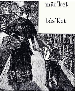 MCGUFFEY’S First ECLECTIC READER: Lesson 38: James and his mamma went to the market