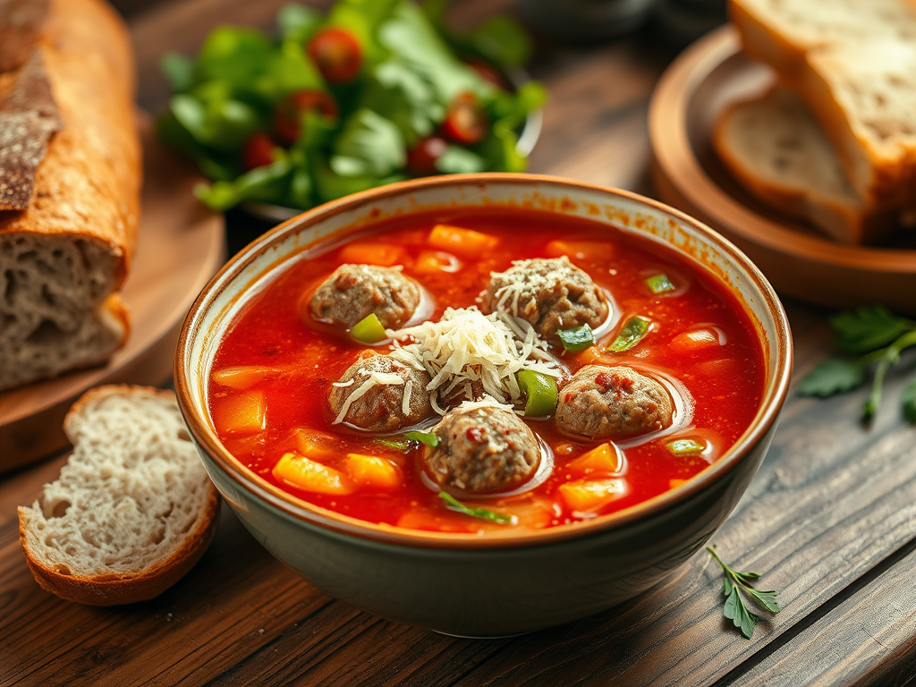 Easy Italian Meatball Soup Recipe