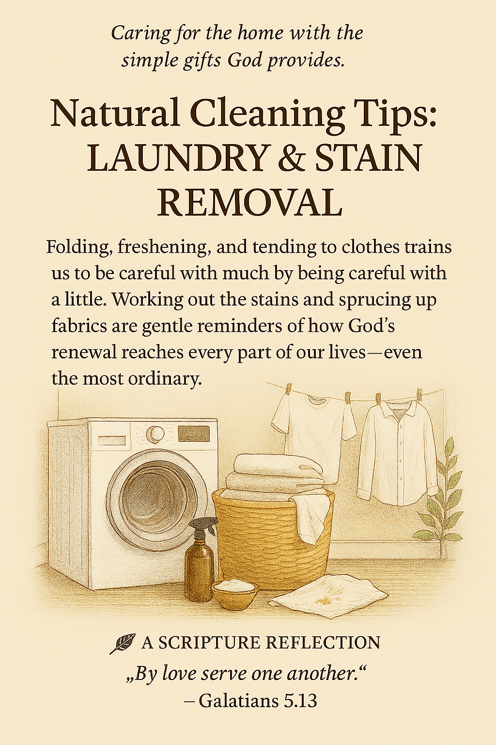 Laundry Care: Clean Fabrics with Love and Nature