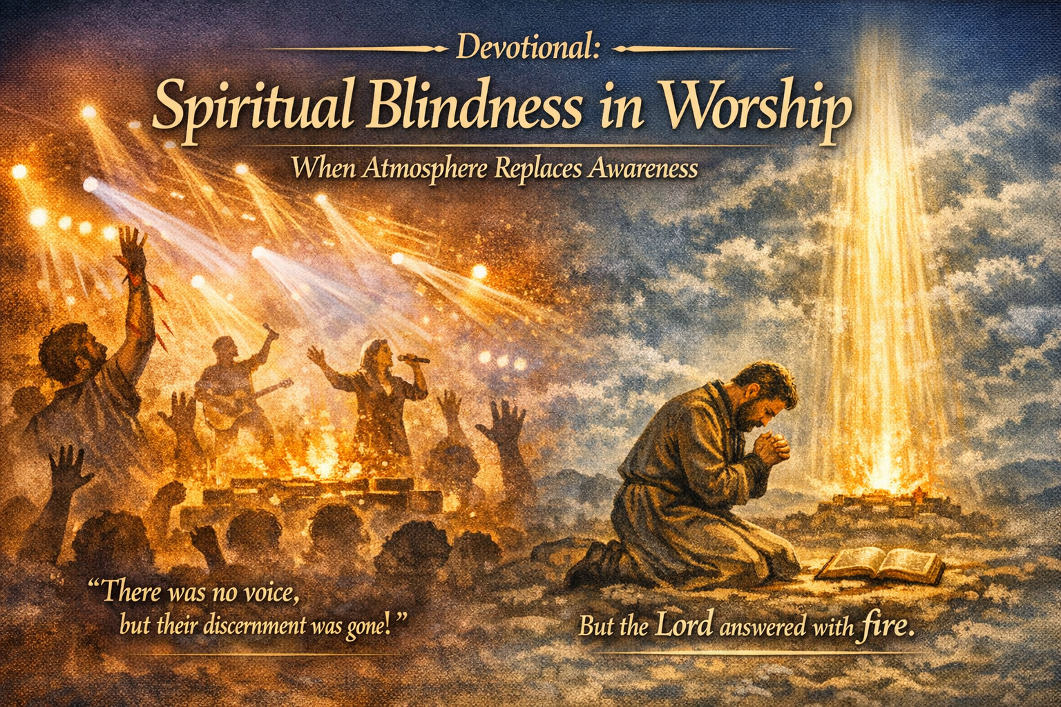 🌿 Devotional: Spiritual Blindness in Worship