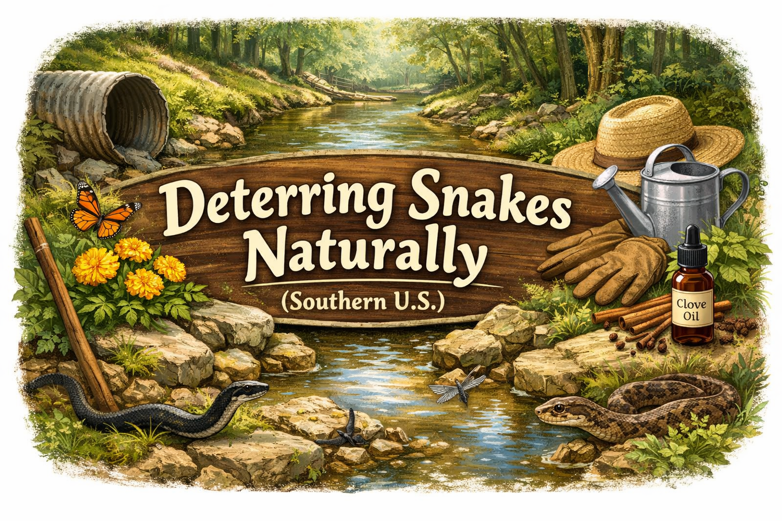 🐍 Deterring Snakes Naturally