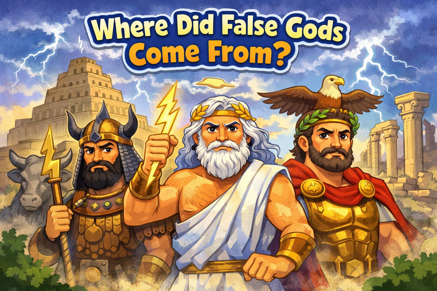 ✨ Where False Gods Came From — A Summary for Kids