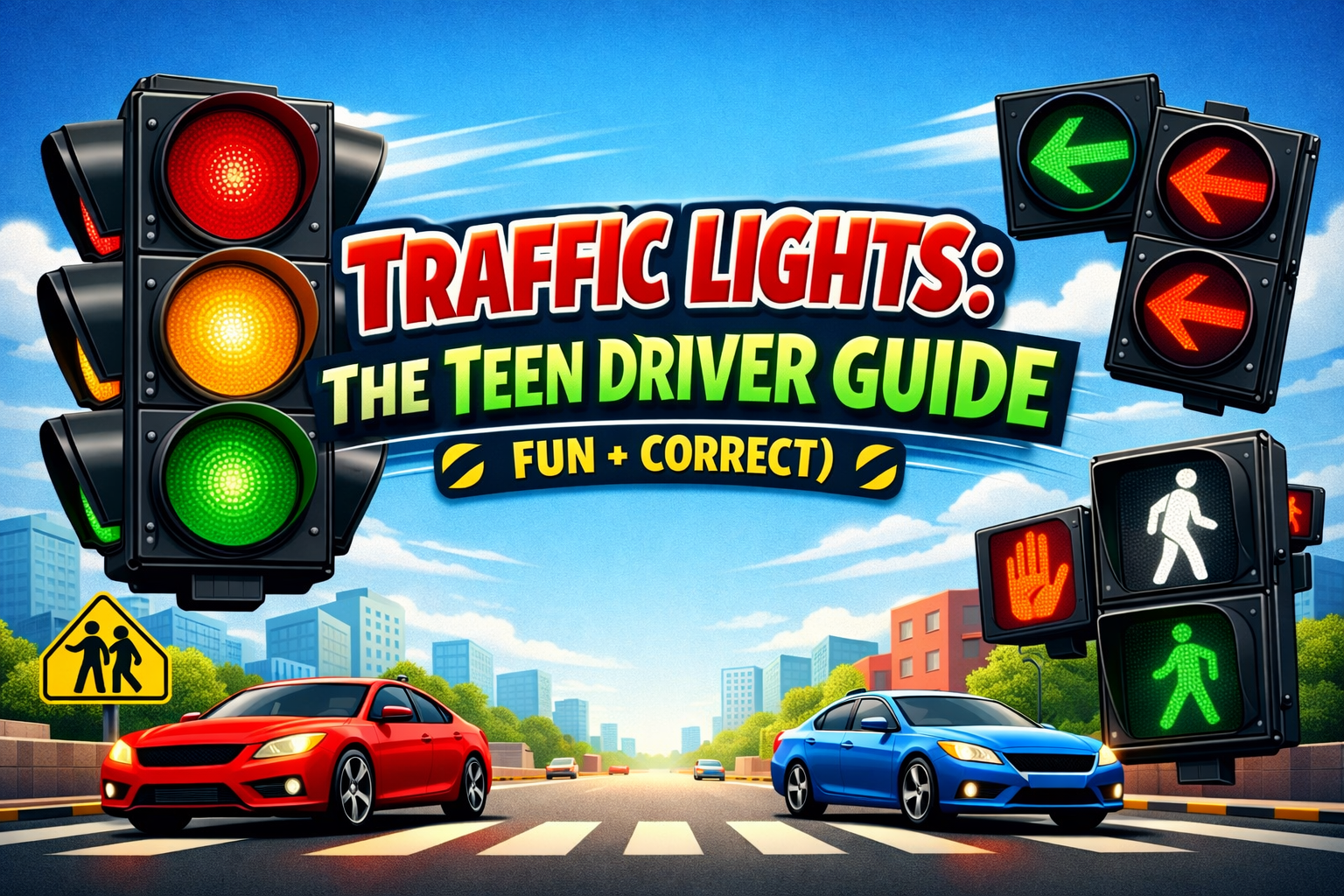 🚦 Traffic Lights: The Teen Driver Guide