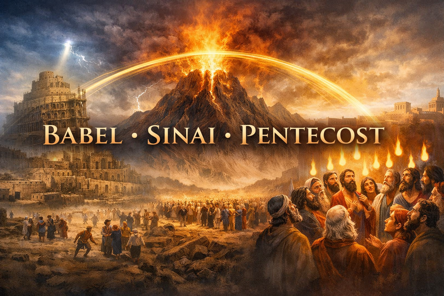 ✨ Teaching Outline: Babel → Sinai → Pentecost