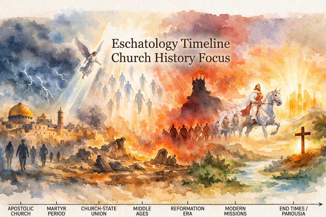 ⏳ Eschatology Timeline (Church History Focus)