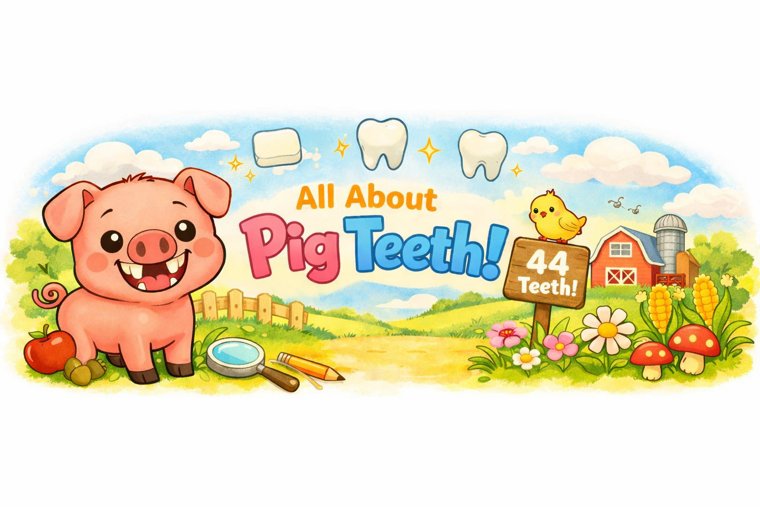 🐷 Pig Teeth — Nature’s Chewing Tools!