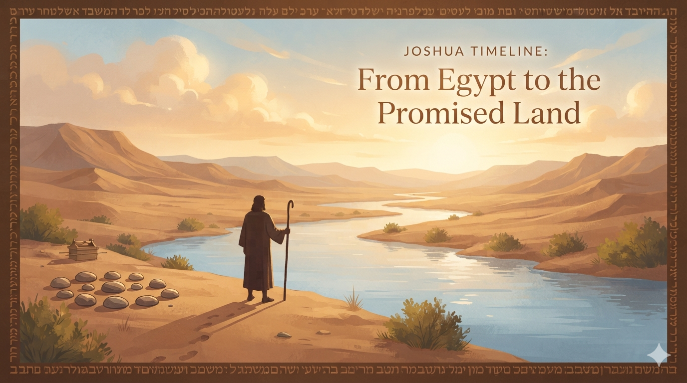 ⭐ Joshua: Complete Timeline with Approximate Dates & Scripture