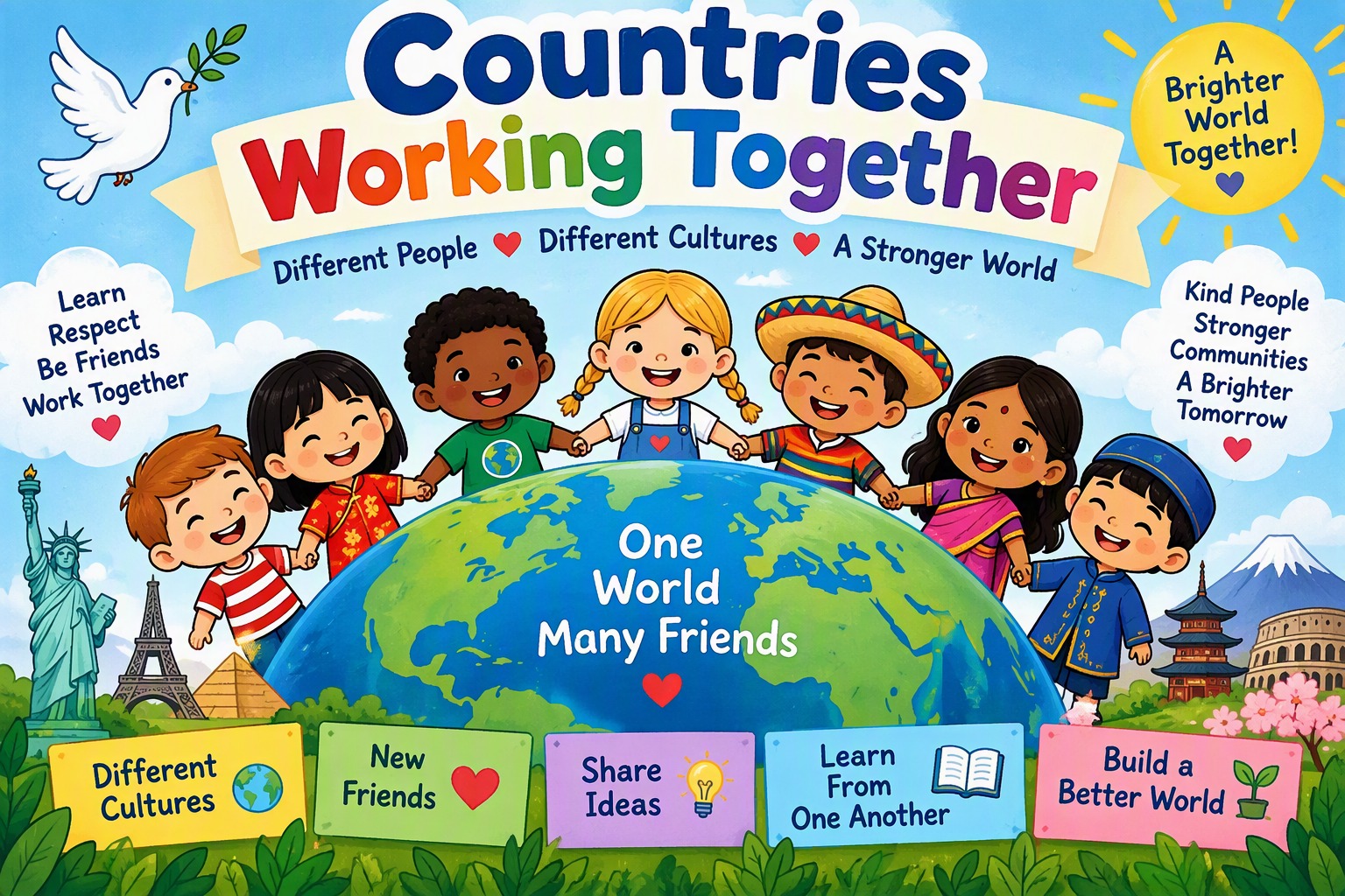 Countries Working Together 🌎